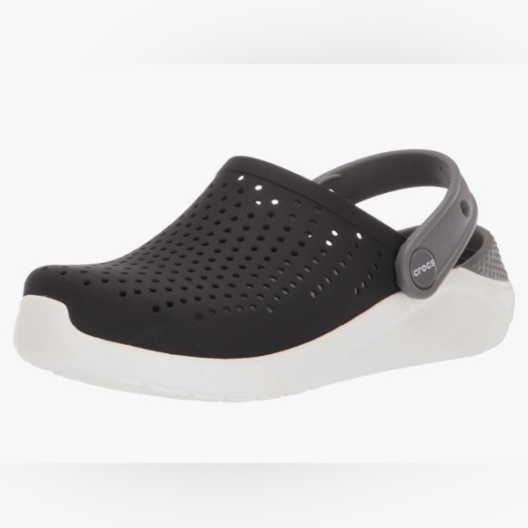 Black/Gray Kids Crocs - Picture 1 of 5